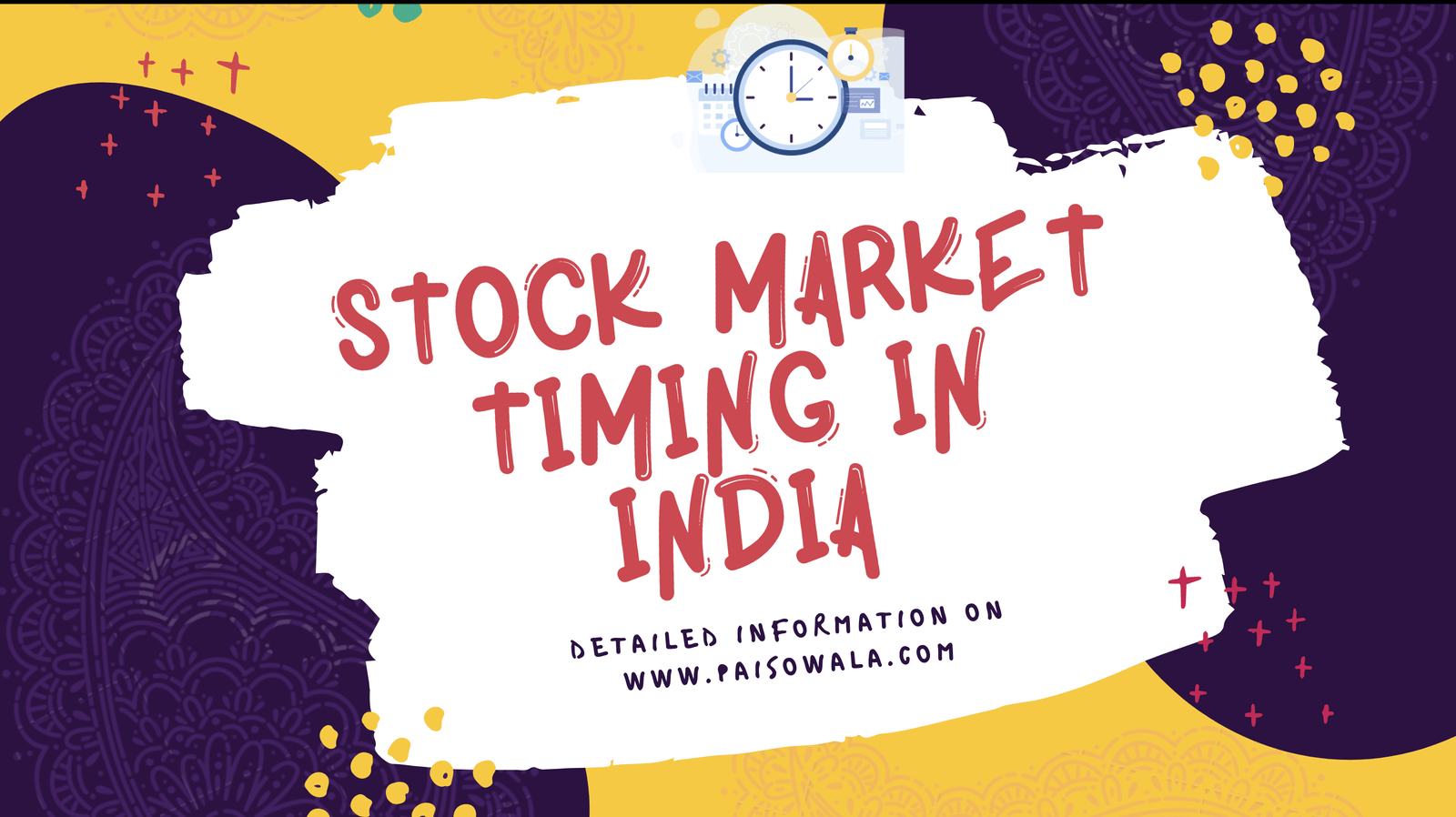 Share Market Timing In India poster